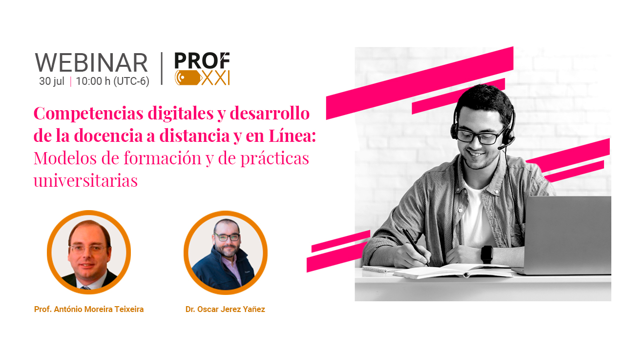 Webinarios PROF-XXI concluyen con éxito e impactan a la comunidad docente de Latinoamérica.