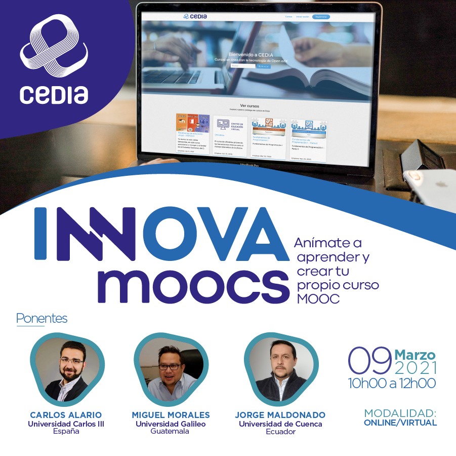 PROF-XXI presente en el lanzamiento del concurso Innova MOOCs Red CEDIA.