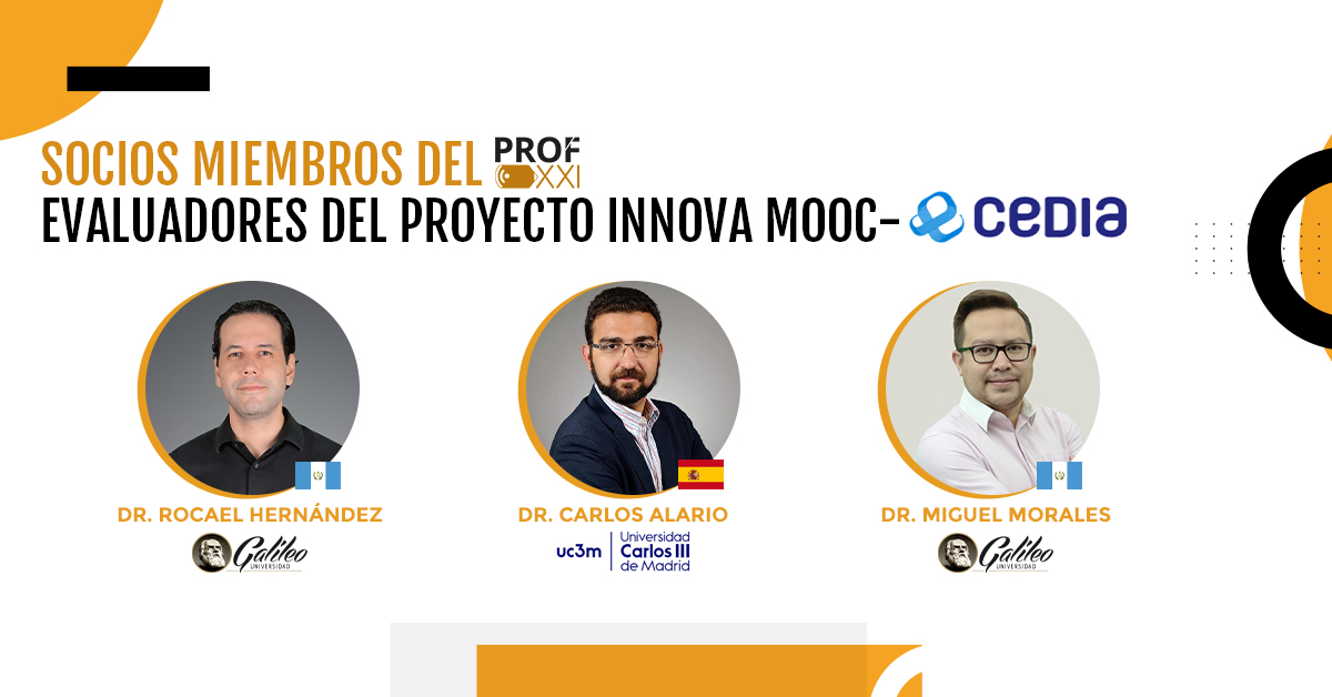 Socios de PROF-XXI evaluadores del proyecto INNOVA MOOC- CEDIA.