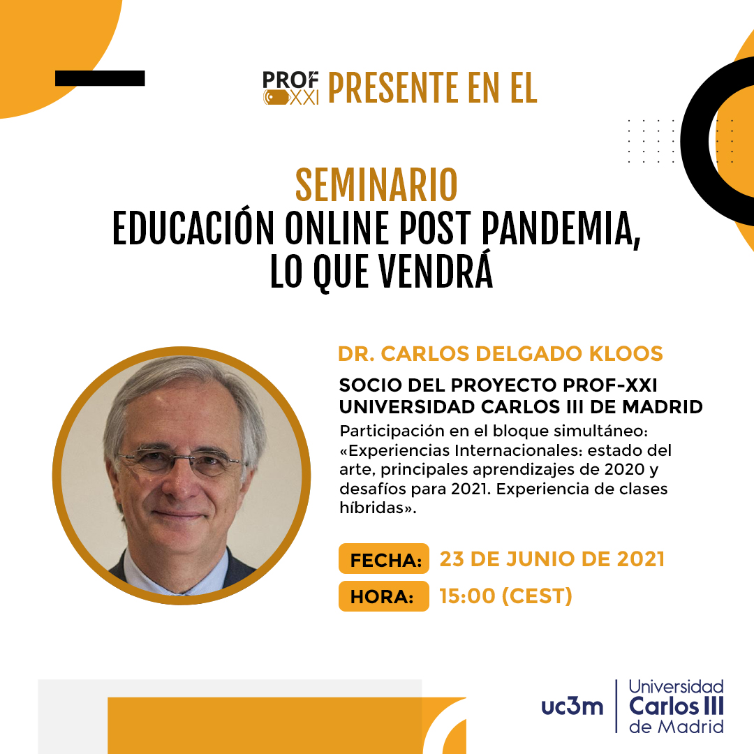 Seminario «Educación Online post pandemia, lo que vendrá».