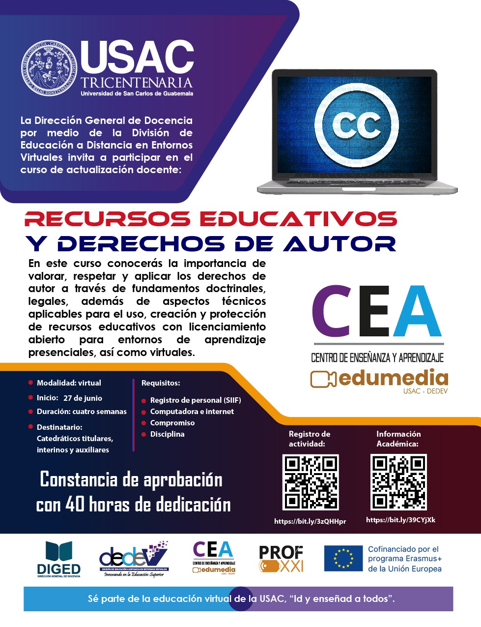 Curso «Recursos educativos y derechos de autor»